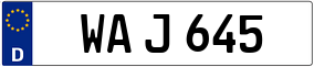 Trailer License Plate